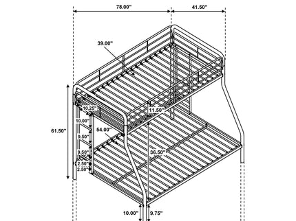 Long Beach - Bunk Bed With Built-In Guardrails