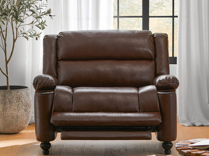 Tufted Design Wide Manual Recliner Chair