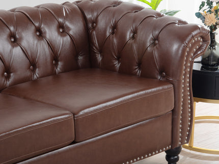 Rolled Arm Chesterfield 3 Seater Sofa