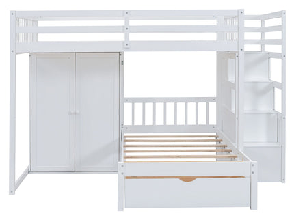 Bunk Bed With Wardrobe, Drawers