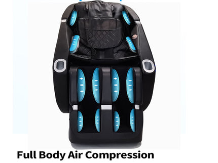 SL Type Pulley Guide, 2D Motor-Massage Manipulator-Space Saver Design, Track Sliding Zero Gravity Multifunction Massage Chair - Black