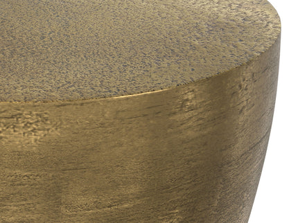 Cavan - Cast Aluminum Side Table - Antique Brass