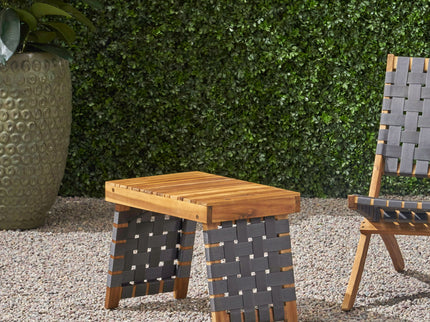 Outdoor Wooden Foldable Side Table - Teak