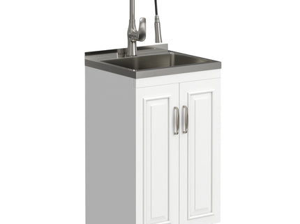 Darwin - Deluxe Laundry Cabinet With Pull-Out Faucet And Stainless Steel Sink