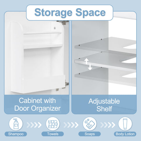 Bathroom Vanity With Sink, Cabinet With Adjustable Shelf