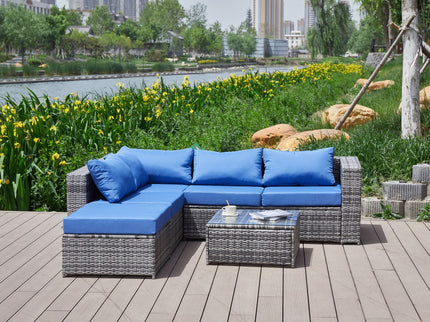 Patio Sofa With Cushions