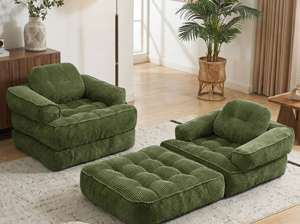 Convertible 2 In 1 Armrest Sofa For Bedroom