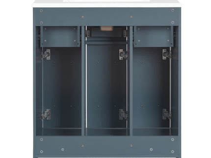 Bathroom Vanity With Undermount Sink, Soft-Close Doors, Drawers, Ceramic Sink