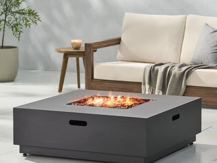 Modern Square Fire Pit With 50, 000 Btu
