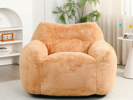 Beanbag Sofa Chair With Armrests Stuffed High Density Foam
