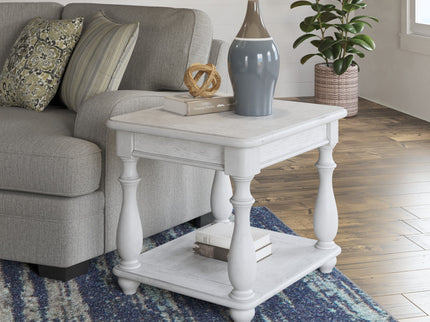 Square End Table - Gray