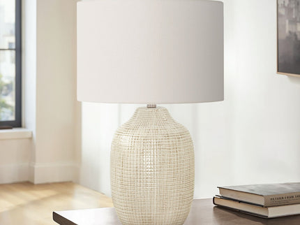 Table Lamp, Lighting, Ceramic, Contemporary - Cream