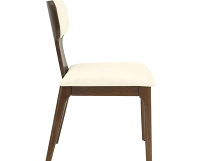 Koen - Side Chair (Set of 2) - Beige / Brown Oak