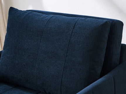 Upholstered Convertible Sleeper Sofa With 5 Position Backrest, Side Pockets, Storage