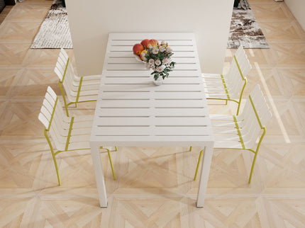 4 Piece Set Of Modern Color Block Designed Single Chairs