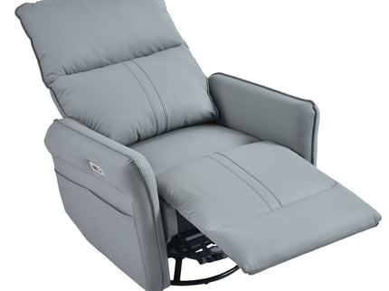 270° Power Swivel Rocker Glider Recliner Chair With USB Ports