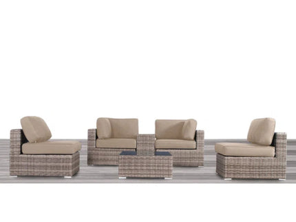 Outdoor Wicker Seating Group With Cushions