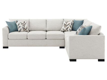Radison - Upholstered Sectional Sofa With Hidden Sleeper - Greige
