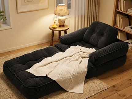 Convertible 2 In 1 Armrest Sofa For Bedroom