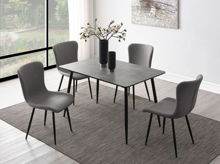 Grant - Extension Dining Table With Butterfly Leaf - Gray