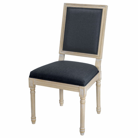 Dining Chairs With Upholstered Square Back (Set of 2)