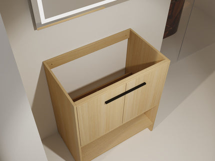 Modern Freestanding Bathroom Vanity With 2 Doors