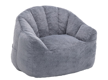 Beanbag Chair, Beanbag Sofa Chair With Armrests Stuffed High Density Foam