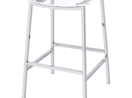 Staten - Backless Bar Stool (Set of 2) - Chrome