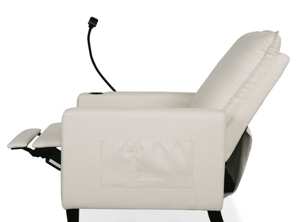 Recliner Chairs For Adults, Adjustable Recliner Sofa With Mobile Phone Holder & Cup Holder, Modern Reclining Chairs Fabric Push Back Recliner Chairs For Living Room, Bedroom