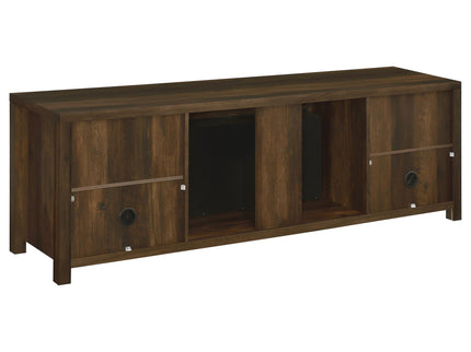 Clover - Fireplace TV Stand - Brown