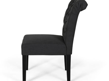 Broxton - Tuft Dining Rolltop Chairs With Button Tufted Backrest (Set of 2)
