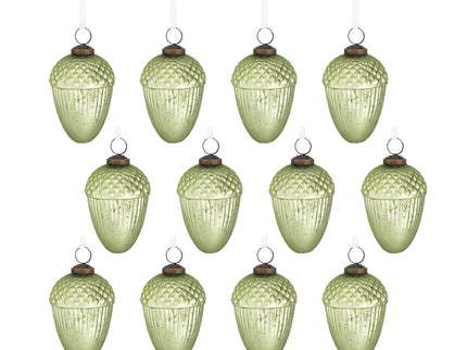 Tear Drop Ornament, Decorative Hanging Christmas Tree Ornaments For Holiday Party Decorations (Set of 12)