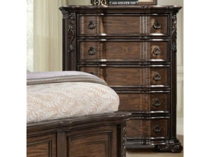 5 Drawer Chest - Brown / Coffee