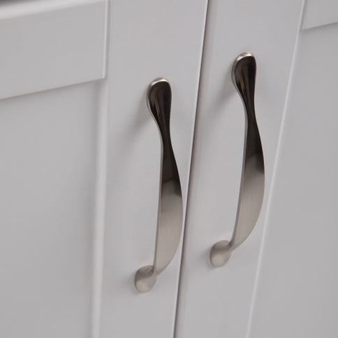 Maile - Laundry Cabinet With Pull-Out Faucet And Abs Sink - Pure White