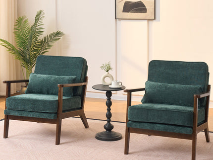 Living Room Chair With Lumbar Pillow