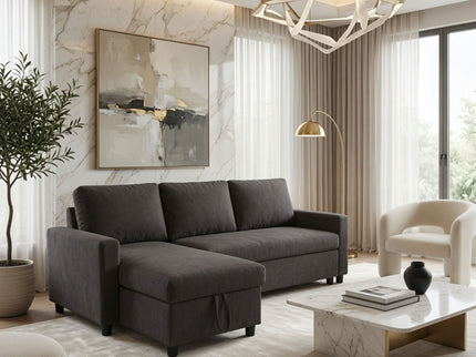 L - Shaped Convertible Sofa Bed With Storage Chaise