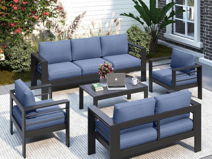Outdoor Patio Set, All-Weather, Thick Cushions
