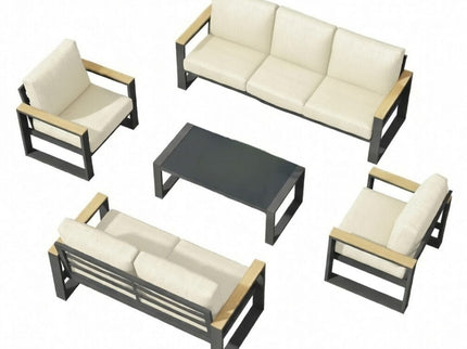 Modern Outdoor Sofa Set With Coffee Table