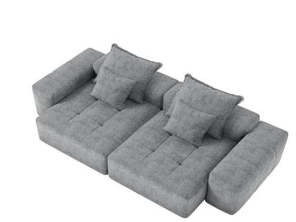Modern Oversized Diy Combination Modular Sectional Sofa With Pillows