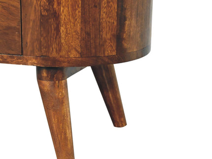 Cortez - T Bar Open Slot Cabinet - Dark Brown