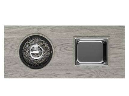 3 In 1 Outdoor Propane Fire Pit Table 50, 000 BTU With Ice Bucket - Gray