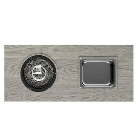 3 In 1 Outdoor Propane Fire Pit Table 50, 000 BTU With Ice Bucket - Gray