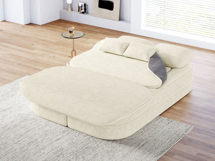 2 In 1 Foldable Sofa Bed With Multi Functional Blanket, Floor Lounge Sofa