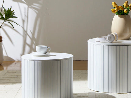 Handcrafted Nested Table Set, 2 Pieces