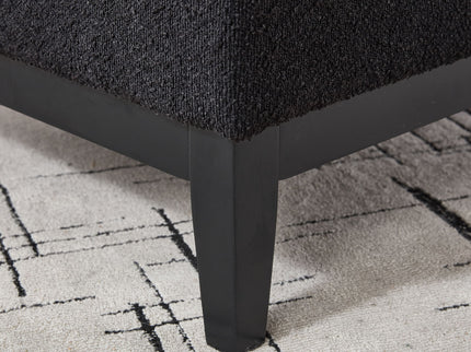 Upholstered Storage Ottoman With Reversible Lid Coffee Table With Rubberwood Legs