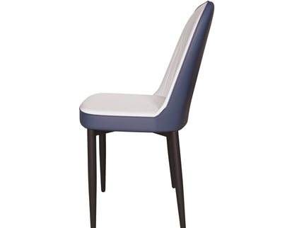 Modern Dining Chair With Cushions And Metal Legs