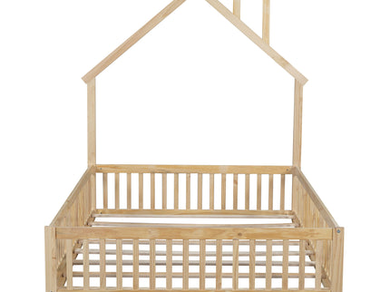 House Platform Bed With Guardrail