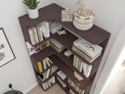 L-Shaped Corner Bookshelf