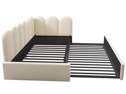 Upholstered Daybed With Pull-Out Bed