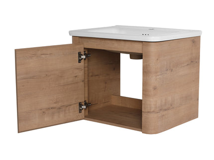Wall Mounted Bathroom Vanity With Sink & 1 Soft Close Door